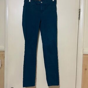 J Brand Skinny Twill Pants, Riviera Blue, Size 27
